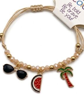 NWT summer beach charm bracelet